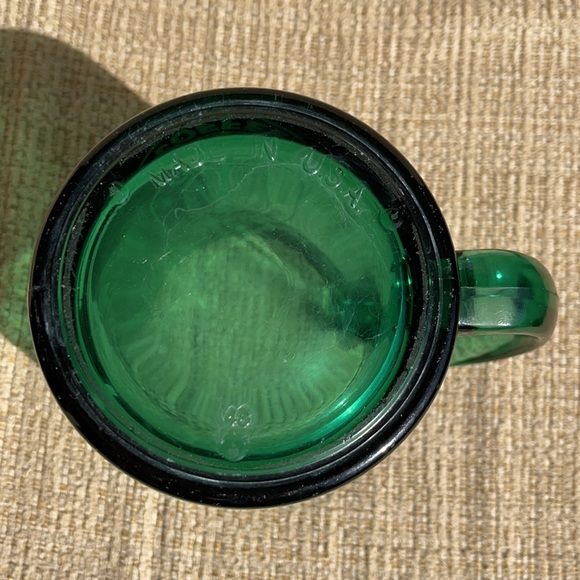 SOLD Starbucks RARE Limited Edition Etched Clear Glass Mug Green - Picture 3 of 6